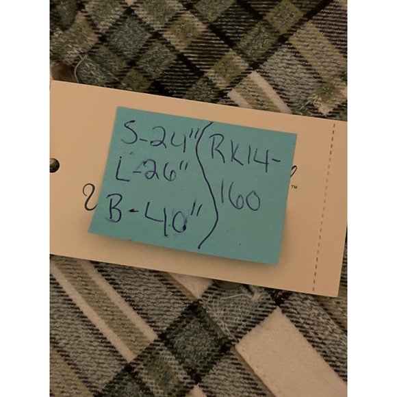 Women'S Long SLEEVE Flannel Button-Down Hirt - Univeral Thread Dark Plaid SIZE S - Picture 3 of 8